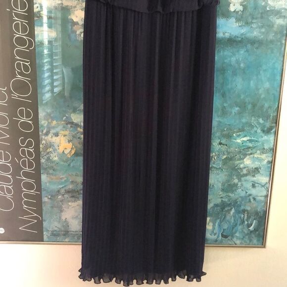 Alex Evenings Sleeveless Micropleated Gown Sz 16W - Picture 4 of 12